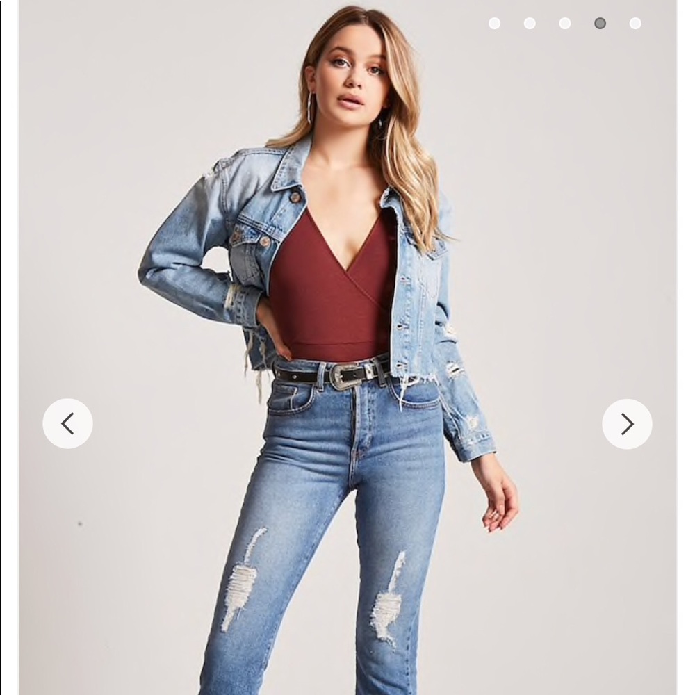 Deep V bodysuit